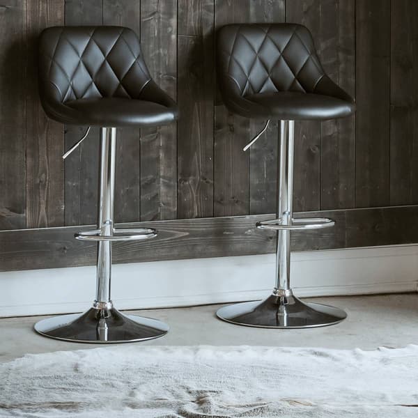 Elements Melissa Adjustable Swivel Bar Stool Set - image 