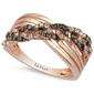Le Vian(R) Rose Gold Diamond Crossover Band Ring - image 1