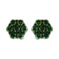 Radiant Rainbow(tm) 1/2ctw. Green Diamond Floral Earrings - image 1