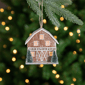 Northlight Lighted Rustic Brown House Christmas Ornament - image 2