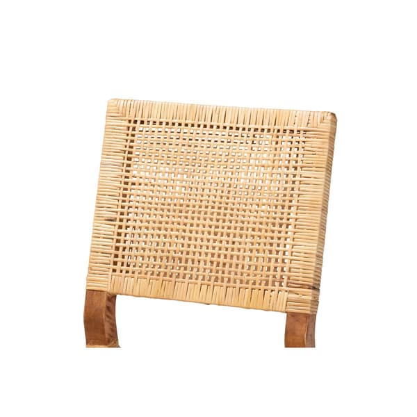Baxton Studio Lesia Walnut Brown Wood Dining Chair