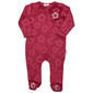 Baby Girl (NB-9M) Quiltex Embossed Floral Sleeper - image 1