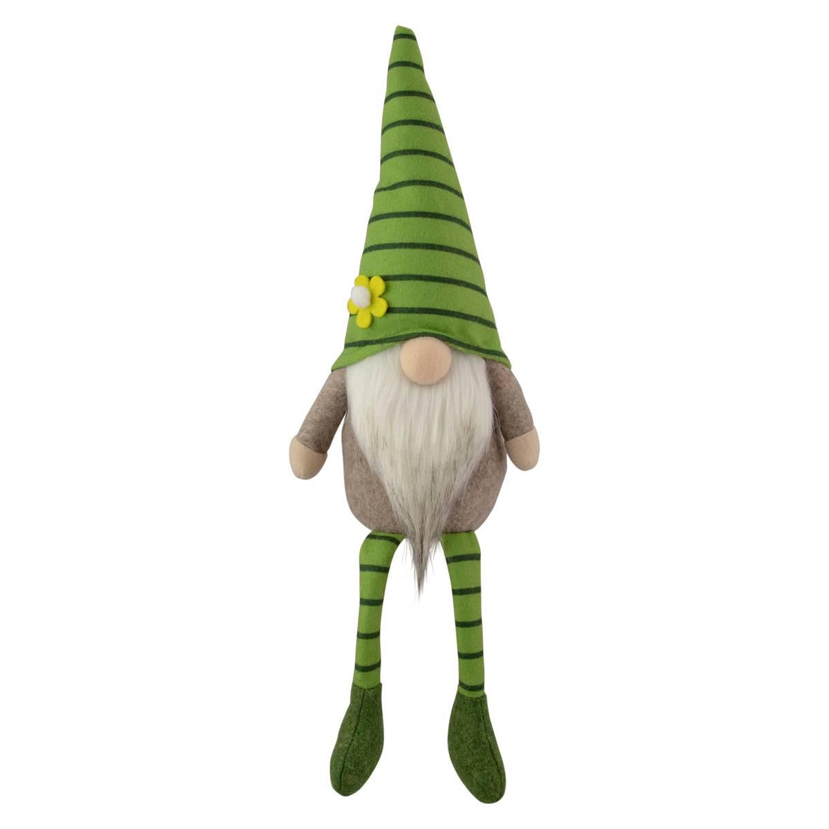Northlight Seasonal Striped Gnome with Crossed Legs