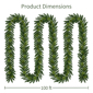 Puleo International 100ft. Artificial Green Spruce Garland - image 5