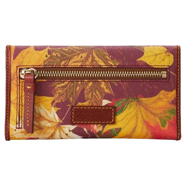Womens Dooney & Bourke Maple Leaf Continental Wallet - Wine