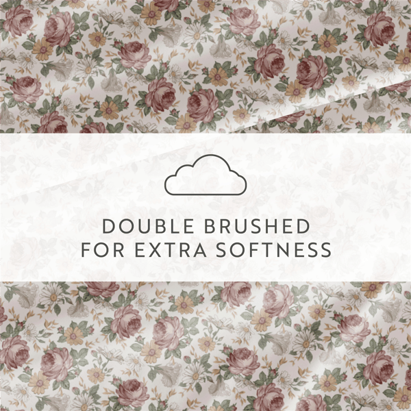 Soft Essentials 4pc. Ultra Soft Blooming Floral Sheet Set