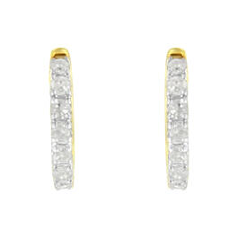 Diamond Classics&#8482; 10kt. Yellow Gold Diamond Huggy Earrings