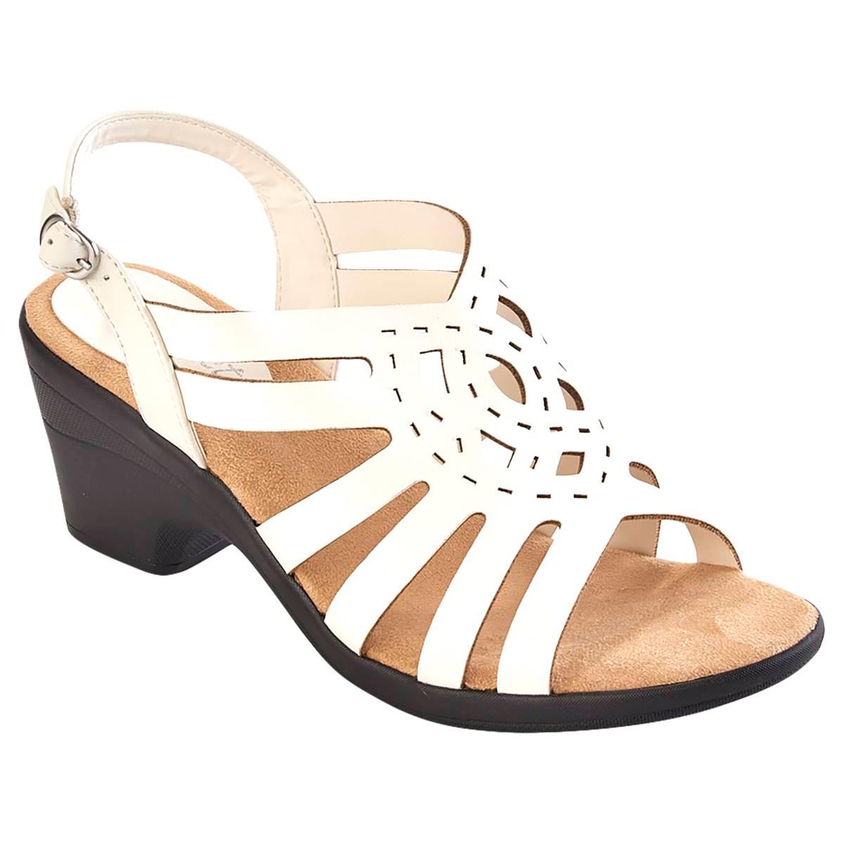 Womens Easy Street Jira Geometric Strappy Slingback Sandals