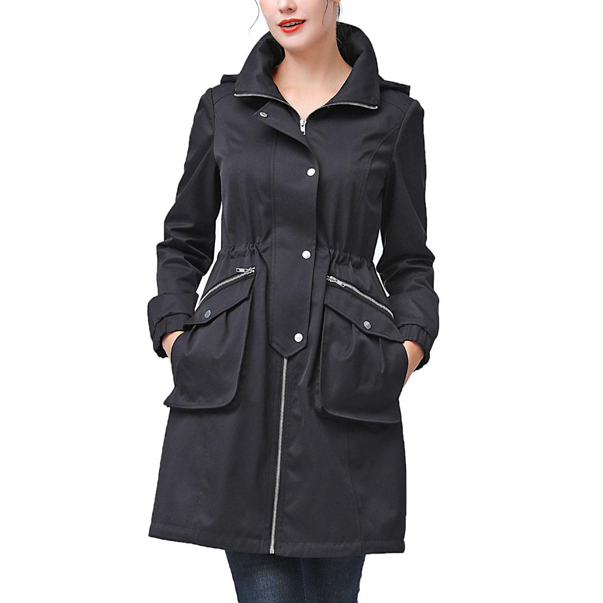 Womens BGSD Waterproof Hooded Pocketed Anorak Jacket
