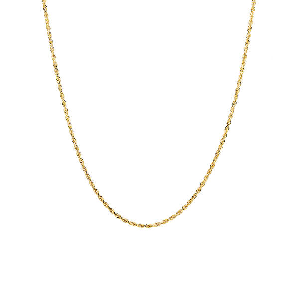 Gold Classics&#40;tm&#41; 10kt. Yellow Gold 1.8mm 24in. Rope Chain Necklace - image 