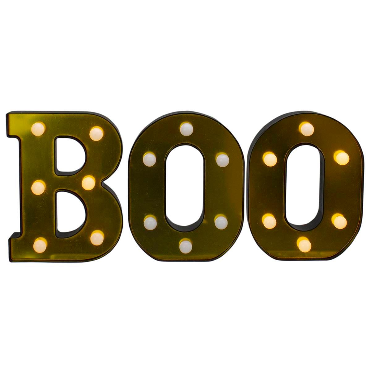 Northlight Seasonal 6.5in. BOO Halloween Marquee