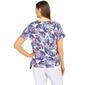 Womens Alfred Dunner Land Of The Free Butterfly Tie Hem Top - image 2