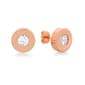 Unisex Rose Gold Plated Swarovski&#40;R&#41; Crystal Stud Earrings - image 1