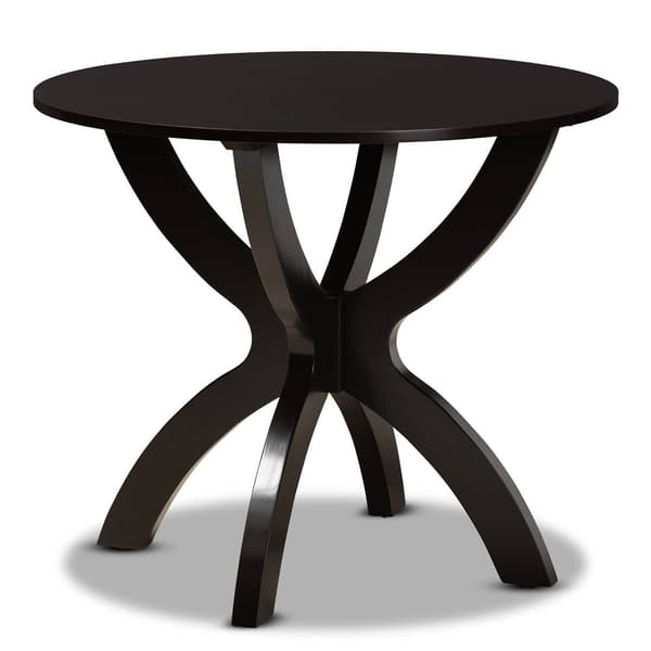 Baxton Studio Rasa Modern Dark Brown Wood 5pc. Dining Set