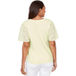 Petite Ruby Rd. Renaissance Romance Short Eyelet Sleeve Blouse - image 1