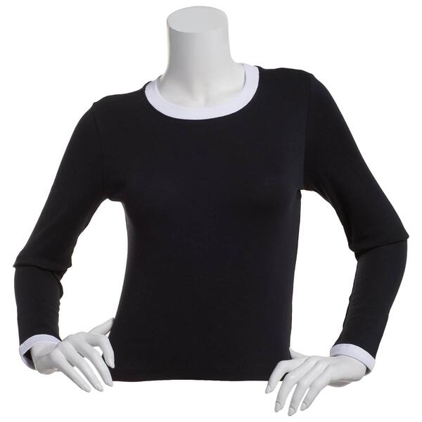 Juniors Jolie & Joy Long Mile Long Sleeve Ringer Tee - image 
