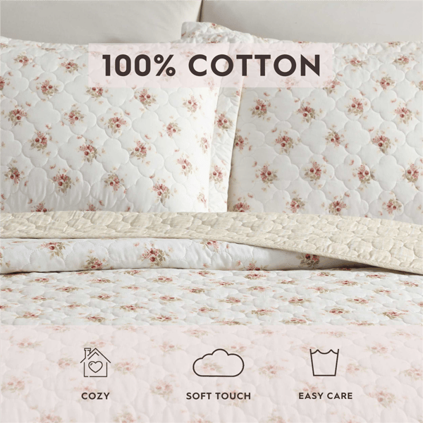 Laura Ashley Dorrie Reversible Qulit Set