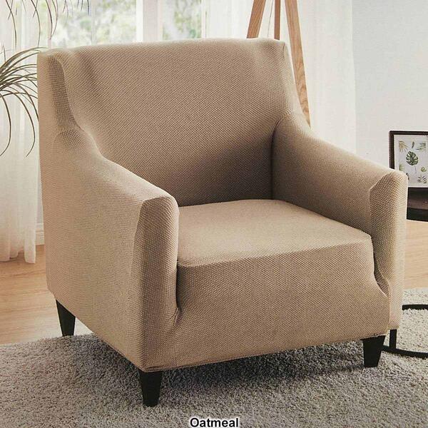Teflon Embossed Stretch Chair Slipcover