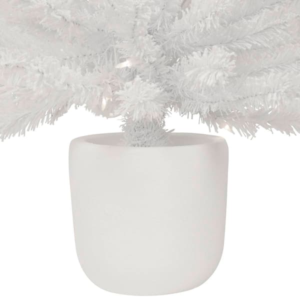 Northlight Seasonal 3.5ft. Pre-Lit White Tinsel Christmas Tree