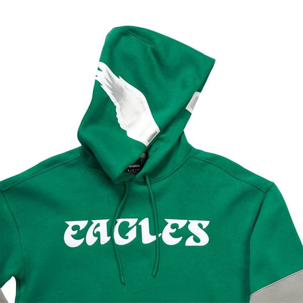 Mens Fanatics Eagles Helmet Color Block Hoodie