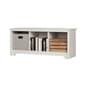 South Shore Vito Cubby Storage Bench - White - image 2