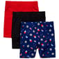 Girls (4-6x) Star Ride(R) 3pk. Americana Bike Shorts - image 1