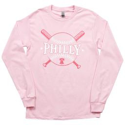Mens Tailgate Long Sleeve Philly Bats Tee