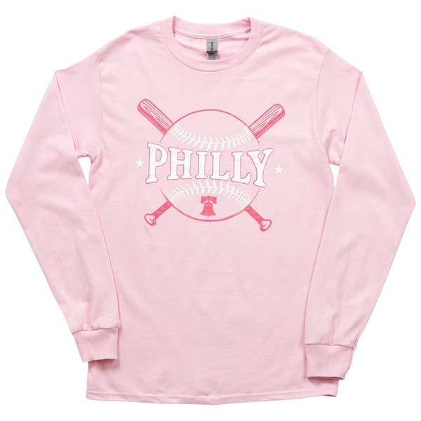 Mens Tailgate Long Sleeve Philly Bats Tee