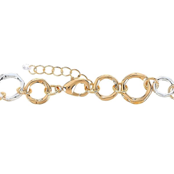 Design Collection Two-Tone Circle Link Bracelet
