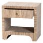 bali & pari Julia Bohemian Woven Natural Grasscloth Nightstand - image 2