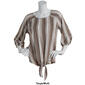 Plus Size Preswick & Moore 3/4 Sleeve Tie Front Knit Blouse - image 4