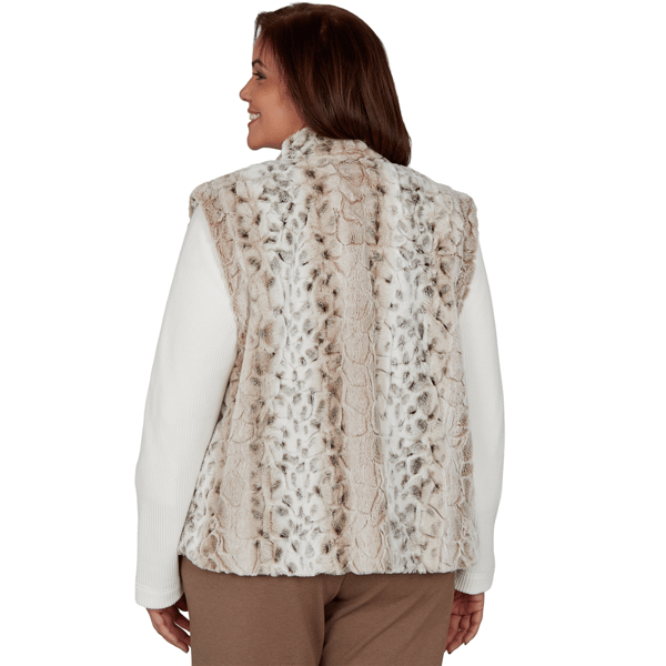 Plus Size Alfred Dunner Regent Street Faux Fur Jacket