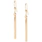 Design Collection Gold-Tone Drop Bar Earrings - image 1