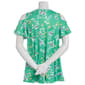Womens C''est La Vie Short Sleeve Floral Cold Shoulder Blouse - image 3
