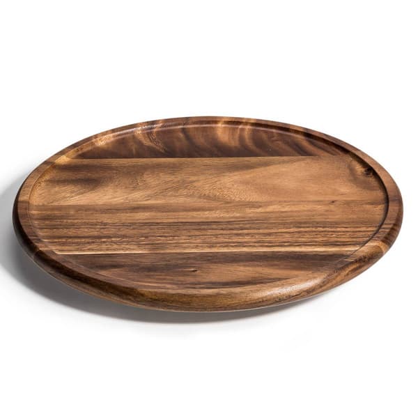 Kalmar Home Round Acacia Wood Lazy Susan - image 