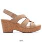 Womens Clarks® Collections Giselle Beach Nubuck Wedge Sandals - image 2