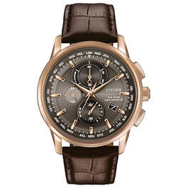 Mens Citizen&#40;R&#41; Rose Gold-Tone World Watch - AT811304H