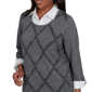 Womens Alfred Dunner Regent Street Diamond Two in One Sweater - image 5