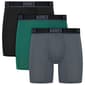 Mens Hanes Ultimate® Moves 3pk. Boxer Briefs - Black/Grey/Green - image 4