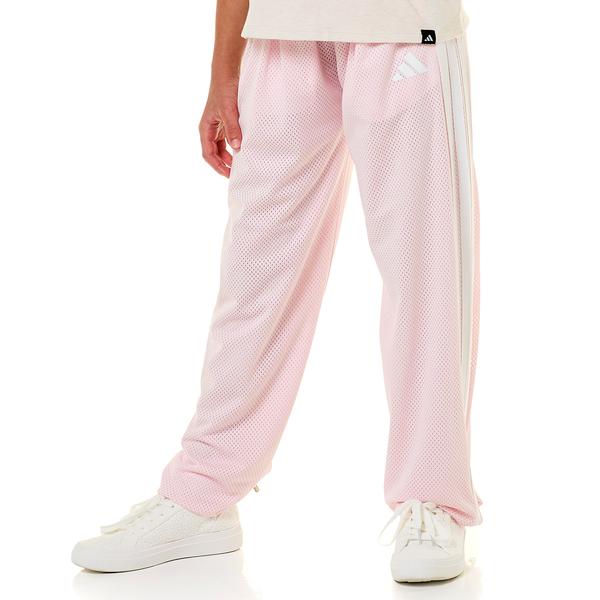 Girls (7-16) adidas(R) Front Pleat Mesh Wide Leg Pants