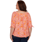Plus Size Ruby Rd. Hothouse Florals Tie Sleeve Paisley Blouse - image 2