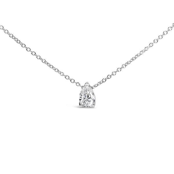 Haus of Brilliance 14kt. White Gold Lab Grown Diamond Pendant