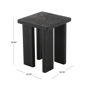 9th & Pike® Modern Black Wood Accent Table - image 3