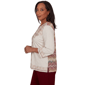 Womens Alfred Dunner Union Square Medallion Embroidered Blouse - image 4