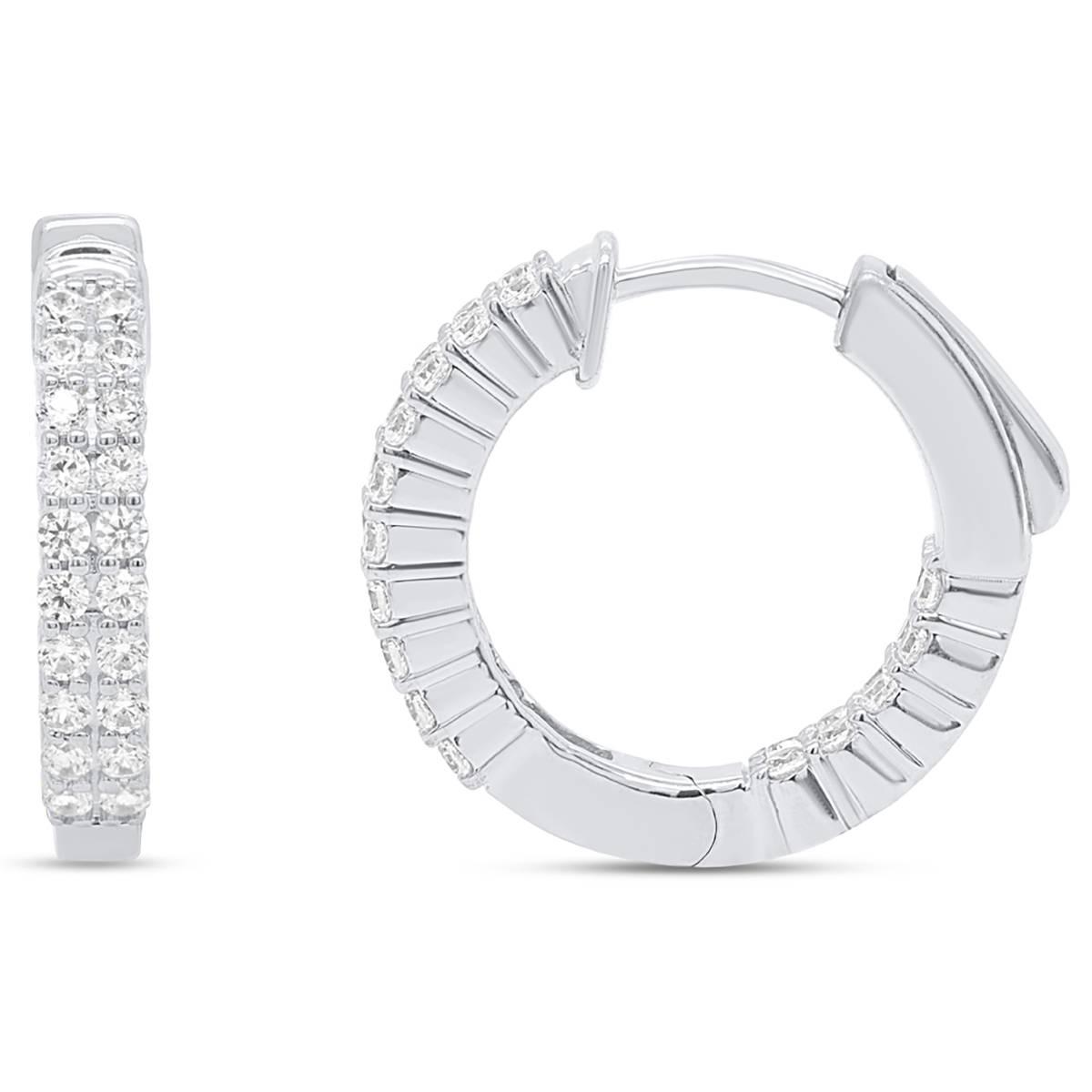Nova Star(R) Sterling Silver Lab Grown Diamond Earrings