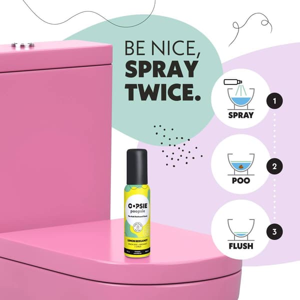 Oopsie Poopsie Lemon Bergamot Odor Spray