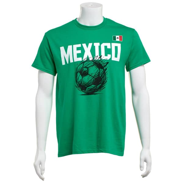 Mens Tailgate Mexico Scribble Soccer Tee - image 