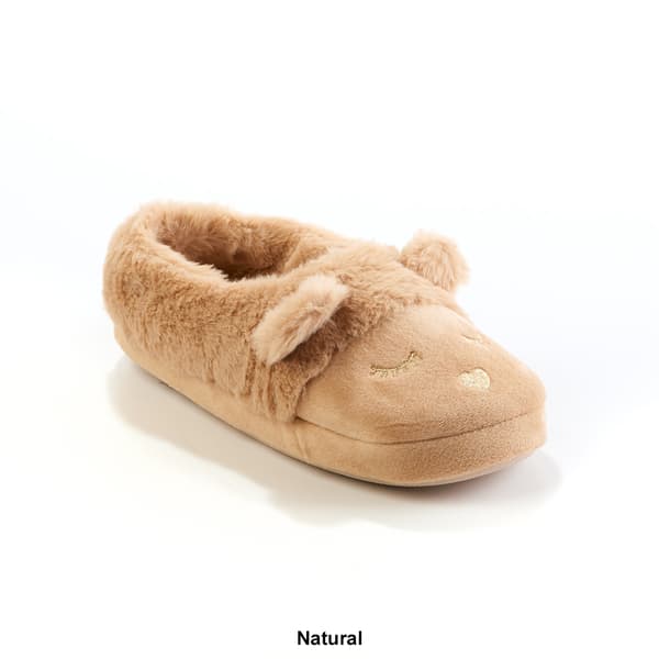 Womens Capelli New York Faux Fur with Soft Boa Moccasin Slippers