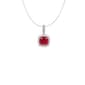 Gemstone Classics&#40;tm&#41; Sterling Silver Cushion Ruby Pendant - image 1