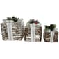 Northlight Seasonal Outdoor Christmas Pine Gift Boxes - Set of 3 - image 4